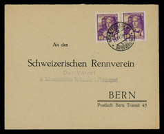 TREASURE HUNT [02065] Switzerland 1934 Cover Sent From Schaffhausen To Bern, Franked With Pro Juventute 10 Rp (x2) - Brieven En Documenten