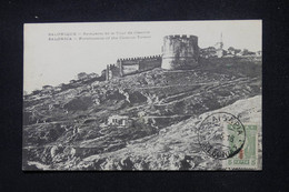 GRECE - Affranchissement Surchargé Sur Carte Postale De Salonique En 1918 - L 106272 - Cartas & Documentos