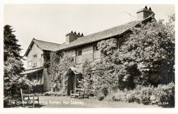 Far Sawrey-Home Of Beatrix Potter, As In Peter Rabbit -1957  (GB254- Real Photograph) - Ecrivains