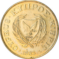 Monnaie, Chypre, 5 Cents, 1983, TTB+, Nickel-brass, KM:55.1 - Cyprus