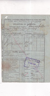 FERROVIE NORD-MILANO -BOLLETTINO DI CONSEGNA  1916- FORO DA ARCHIVIO- - Railway