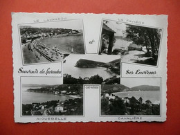 CPSM  SOUVENIR DU LAVANDOU  SES ENVIRONS  MULTI VUES   VOYAGEE - Le Lavandou