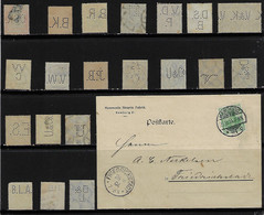 Germany 1904 Commercial Card Hammonia Stearin Fabrik From Hamburg To Friedrichstadt Perfin H.St.F./H + 20 Stamp Lochung - Brieven En Documenten