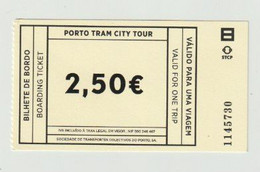 Carte D'entrée-toegangskaart-ticket: Porto Tram City Tour Porto (P) - Europa