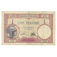 Billet, FRENCH INDO-CHINA, 1 Piastre, KM:48a, TTB - Indochina