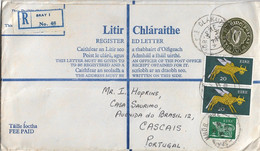 Ireland , Eire ,  1980 , Stationery 37 P ,  Registration Label Bray I , Bré Claraith  And Sraid Mhor Bre Postmark - Postwaardestukken