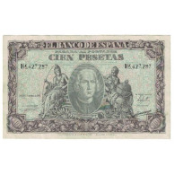 Billet, Espagne, 100 Pesetas, 1940, 1940-01-09, KM:118a, TTB - 100 Pesetas