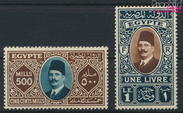 Ägypten 136-137 (kompl.Ausg.) Postfrisch 1927 König Fuad (9648169 - Unused Stamps