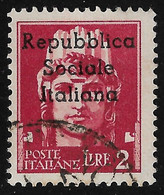 ITALIA R.S.I. - TERAMO - 1944: Valore Usato Da Lire 2 - In Buone Condizioni. - Lokale/autonome Uitgaven