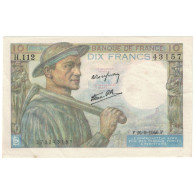 France, 10 Francs, 1946, 1946-09-26, SPL, Fayette:8.15, KM:99a - 10 F 1941-1949 ''Mineur''