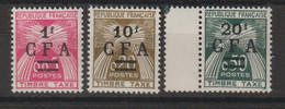Réunion 1962-64 Série Taxe 45-47 3 Val **  MNH - Postage Due