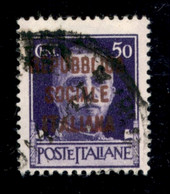 RSI - Provvisori - Milano - 1944 - Bruno Ruggine - 50 Cent (493) Usato - Sonstige & Ohne Zuordnung