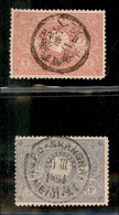 Oltremare - Giappone - 1894 - Due Valori Usati (uno A Shanghai) - Sonstige & Ohne Zuordnung