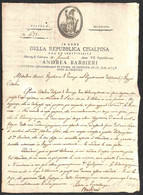 Italia - Prefilateliche - In Nome Della Repubblica Cisalpina - Massa Carrara 14 Germile Anno VII - Andrea Barbieri (Ispe - Sonstige & Ohne Zuordnung