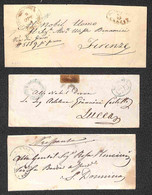 Lotti&Collezioni - Area Italiana - TOSCANA - 1852/1862 - Strade Ferrate - Lotto Di 20 Buste E Lettere Del Periodo - Other & Unclassified