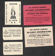 Lotti&Collezioni - Area Italiana - REPUBBLICA - Elezioni 1948 - Lotto Di 9 Volantini Di Propaganda Elettorale - Sonstige & Ohne Zuordnung