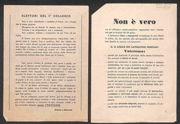 Lotti&Collezioni - Area Italiana - REPUBBLICAa - 1948 - Elezioni Nazionali - Lotto Di 22 Volantini Di Propaganda Elettor - Other & Unclassified