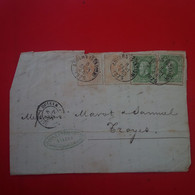 DEVANT DE LETTRE ANVERS POUR TROYES 1875 - Other & Unclassified