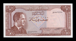 Jordania Jordan 1/2 Dinar L. 1959 (1965) Pick 13c Sign 14 SC UNC - Giordania