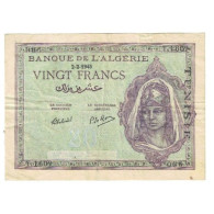 Billet, Algeria, 20 Francs, 1945, 1945-02-02, KM:92a, TTB - Algerije