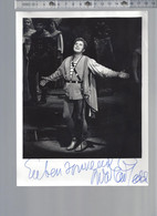 Opera - Nicolai Gedda - GESIGNEERD / AUTOGRAPHE - Autografi