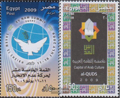 Egypt 2395,2396 (complete Issue) Unmounted Mint / Never Hinged 2009 Blockfreie States, Jerusalem - Unused Stamps