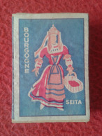 CAJA DE CERILLAS FÓSFOROS MATCHBOX BOÎTE D'ALLUMETTES SEITA BOURGOGNE BORGOÑA FRANCIA FRANCE TRAJES TÍPICOS CLOTHING.... - Zündholzschachteln