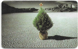 Namibia - Telecom Namibia - Merry Christmas (Red) - Christmas Tree In Dry River, 2002, 20+2$, Used - Namibia