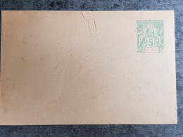 Benin 1897 5c GOLFE DE BENIN Postal Envelope Neuve - Neufs