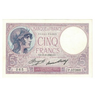 France, 5 Francs, Bleu, 1933, E.Picard-J.Laferrière, 1933-08-17, SPL - 5 F 1912-1917 ''Bleu''
