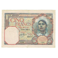 Billet, Algeria, 5 Francs, 1941, 1941-06-18, KM:77a, TTB - Algerije