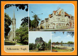 F3887 - TOP Falkenstein Freibad Kirche - Bild Und Heimat Reichenbach Qualitätskarte - Falkenstein (Vogtland)