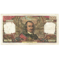 France, 100 Francs, 1969, 1969-04-03, B, Fayette:65.26, KM:149c - 100 F 1964-1979 ''Corneille''