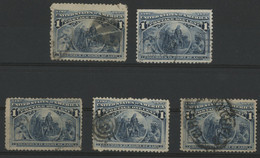 USA N° 230 / N° 81 (x5) Columbus / W.H. Powell. Used - Used Stamps