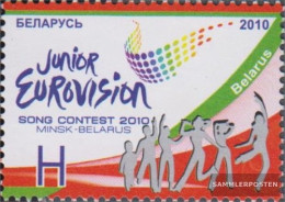 Weißrussland 842 (complete Issue) Unmounted Mint / Never Hinged 2010 Liederwettbewerb JUNIOR Eurovision - Bielorussia