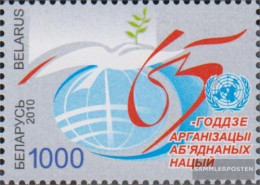 Weißrussland 836 (complete Issue) Unmounted Mint / Never Hinged 2010 65 Years UN - Bielorussia