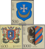 Weißrussland 739-741 (complete Issue) Unmounted Mint / Never Hinged 2008 City Arms - Bielorussia