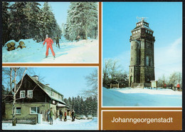 F3901 - TOP Johanngeorgenstadt Aussichtsturm Auersberg Gaststätte Sauschwemme Bild Und Heimat Reichenbach Qualitätskarte - Johanngeorgenstadt