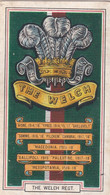 10 The Welch Regt   - Army Badges 1939 - Gallaher Cigarette Card - Original - Military - Gallaher