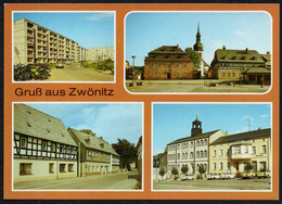 F3914 - TOP Zwönitz Markt Rathaus - Bild Und Heimat Reichenbach Qualitätskarte - Zwönitz