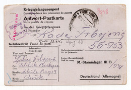 1944. ITALY, SUSAK,FIUME TO POW CAMP IIIB, GERMANY, CENSORED - Ocu. Yugoslava: Fiume