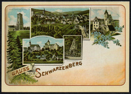 F3929 - Schwarzenberg Replik - Bild Und Heimat Reichenbach Qualitätskarte - Schwarzenberg (Erzgeb.)