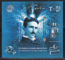 Bosnia Serbia 2006 Nikola Tesla Sciences Energies Electricity Physics Block Souvenir Sheet Imperforated MNH - Bosnien-Herzegowina