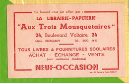 BUVARD & Blotting Paper :   Librairie Papeterie AUX TROIS MOUSQUETAIRES  Recto Verso - Papeterie