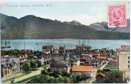 C. P. A. Couleur : CANADA : VANCOUVER : Vancouver Harbour, Stamps In 1911 - Vancouver