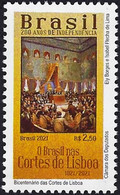 BRAZIL 2021 - 200 YEARS OF INDEPENDENCE SERIES -  BICENTENNIAL OF LISBON COURTS -  MINT - Unused Stamps