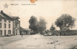 MARLOIE - Route De ROCHEFORT - Carte Animée Et Circulé En 1913 - Marche-en-Famenne