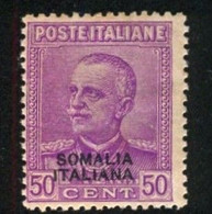 SOMALIA 1930 50 C. LILLA ** MNH - Somalië