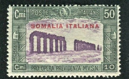 SOMALIA 1930 MILIZIA III 50 C. + 10 C. * GOMMA ORIGINALE - Somalie