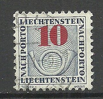 LIECHTENSTEIN 1940 Michel 22 O  Nachporto - Impuesto